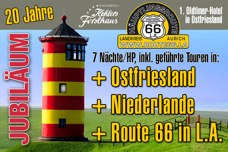 Route 66 La Jubilaeumswoche 2026 Koehlers Forsthaus Classic Portal Teaser3
