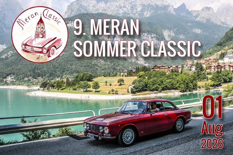 Meran Sommer Classic 2026 Oldtimer Tour Suedtirol Classic Portal Teaser