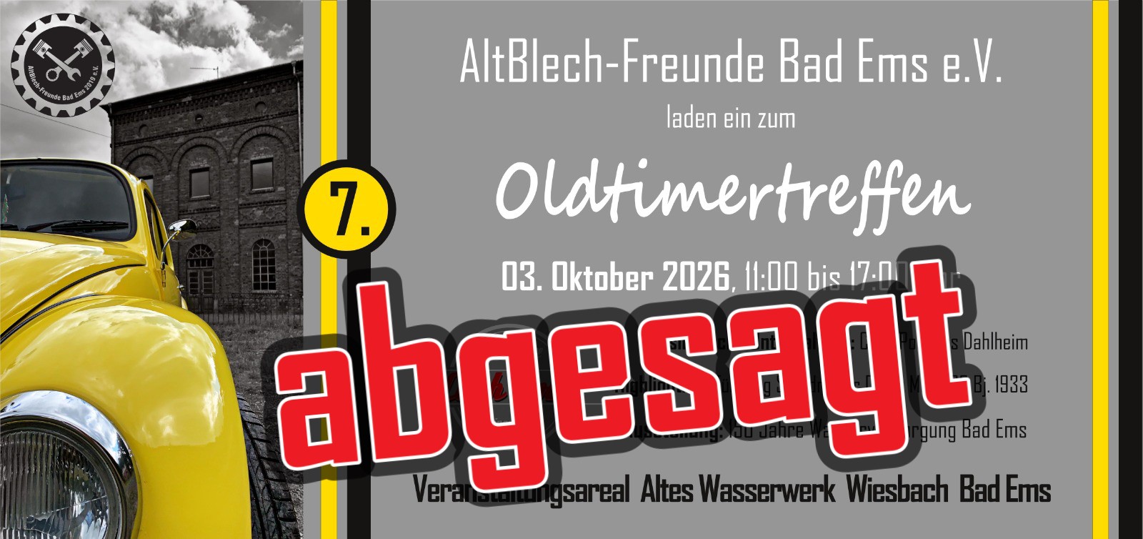 2026 Flyer Abgesagt