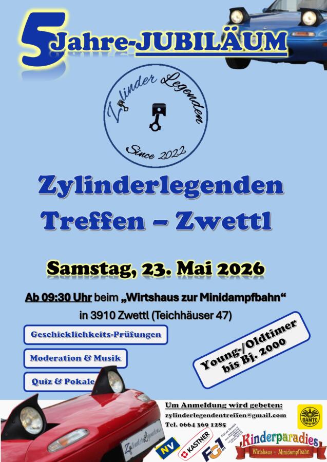 5. Zylinderlegenden Treffen Zwettl 2026