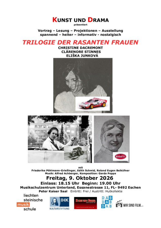 Plakat Liechtenstein Trilogie Der Rasanten Frauen